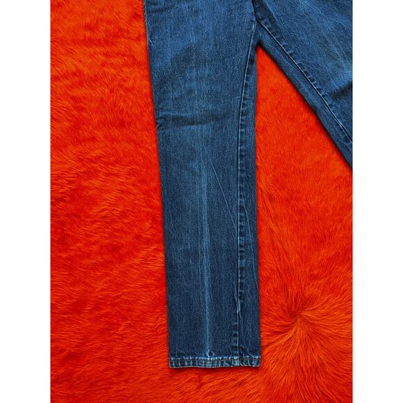 Vintage 70s Wrangler Jeans | High Waist Straight Leg | Mid Blue Wash | Size 25 - Picture 6 of 7